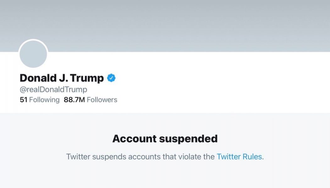 Donald Trump Permanently Suspended From Twitter