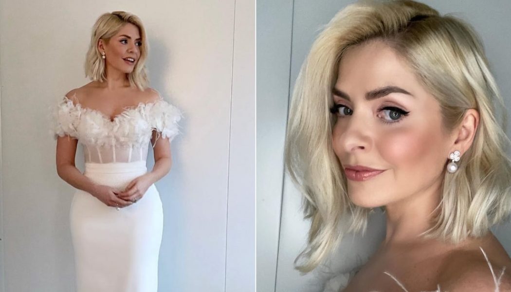 Holly Willoughby Wore a Stunning Halfpenny Bridal Two-Piece For Dancing On Ice Week 2