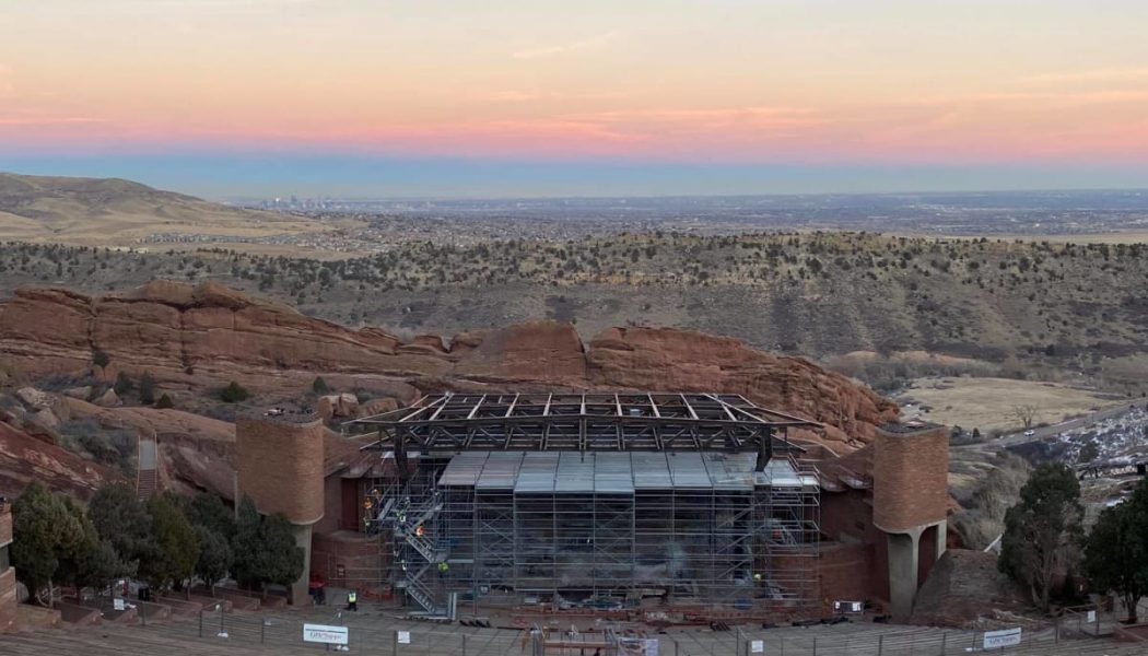 New Roof Built Over Red Rocks Amphitheatre Stage to Combat Weather Conditions