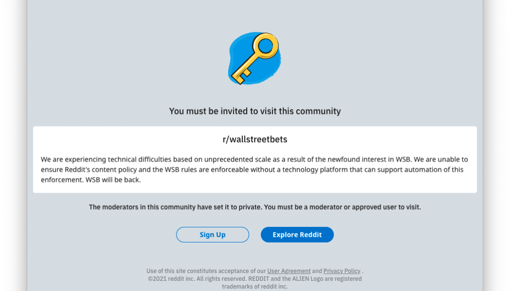 r/WallStreetBets went private — and now it’s back with a message