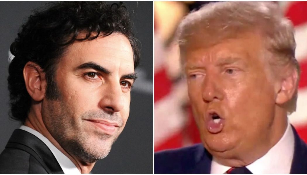 Sacha Baron Cohen Calls Trump’s Twitter Ban “The Most Important Moment in the History of Social Media”