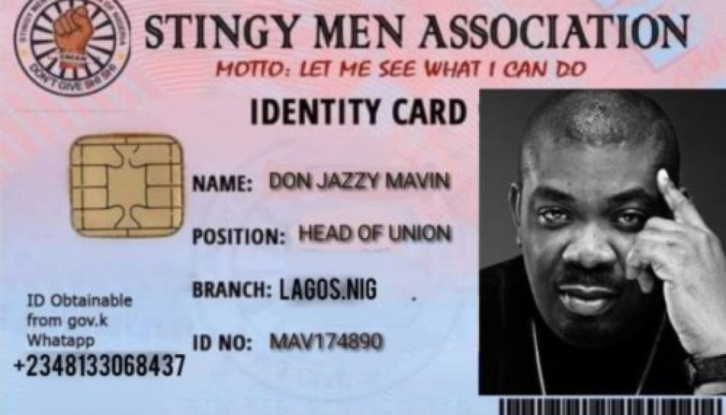 Stingy Men Association of Nigeria (SMAN); Don Jazzy, Rudeboy top members