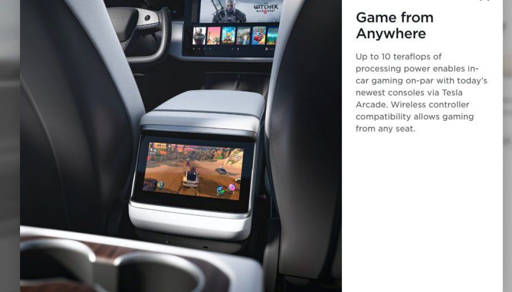 Tesla’s new Model S will apparently play Witcher 3 on a built-in 10 teraflop gaming rig