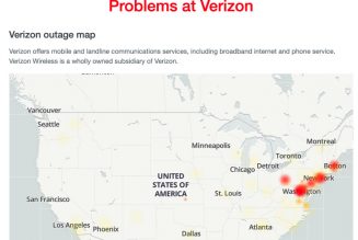 Verizon Fios is experiencing outages on the East Coast