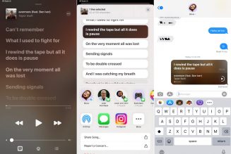 Apple Music Tests Lyric Sharing Features in iOS 14.5 Beta