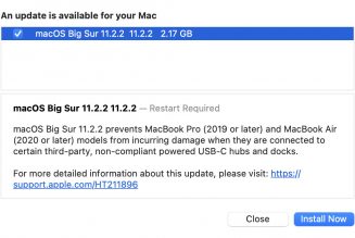 Apple releases macOS update to prevent damage from third-party docks and dongles