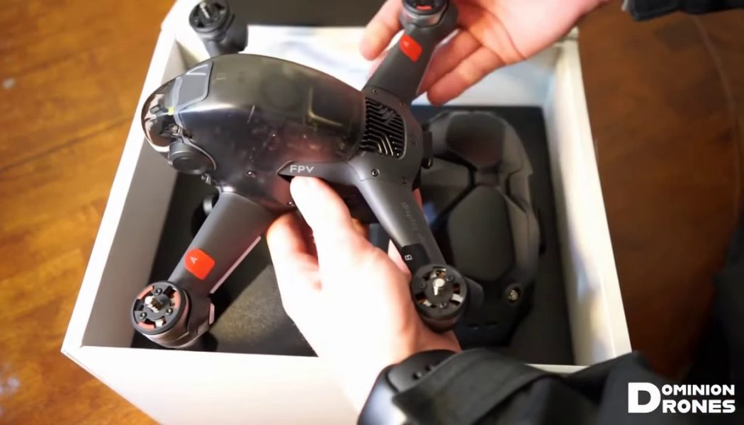 DJI’s unannounced FPV drone is already the star of a complete unboxing video