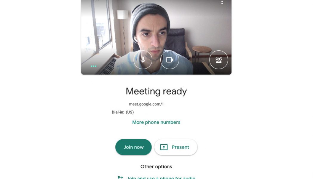 Google Meet’s new ‘green room’ lets you do an audio / video pre-check