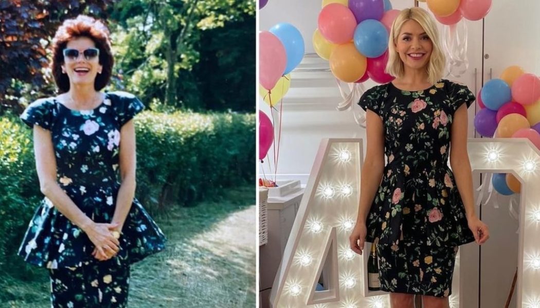 Holly Willoughby and Her Mum Wore the Exact Same Stylish Dress to Celebrate Their 40th Birthdays