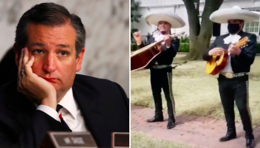 Mariachi Band Trolls Ted Cruz Outside His Houston Home