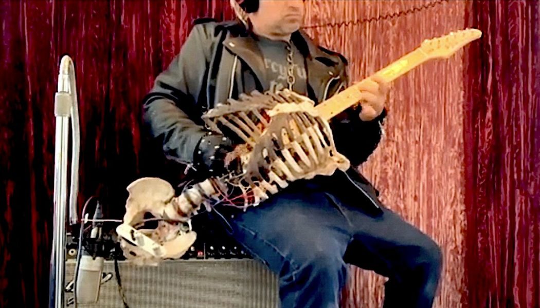 This Guy Turned His Dead Uncle’s Skeleton Into a Fully Functional Guitar: Watch