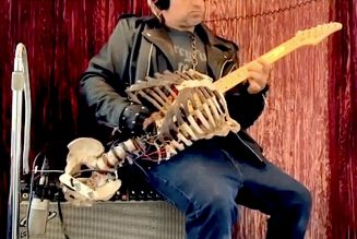 This Guy Turned His Dead Uncle’s Skeleton Into a Fully Functional Guitar: Watch