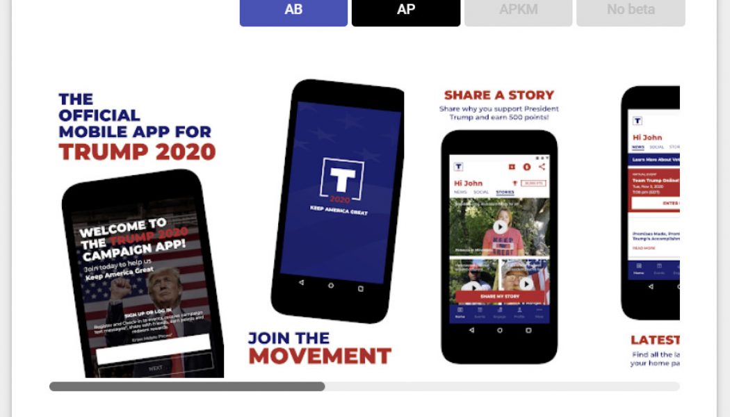 Trump’s campaign app was suspended from the Google Play Store because it didn’t work