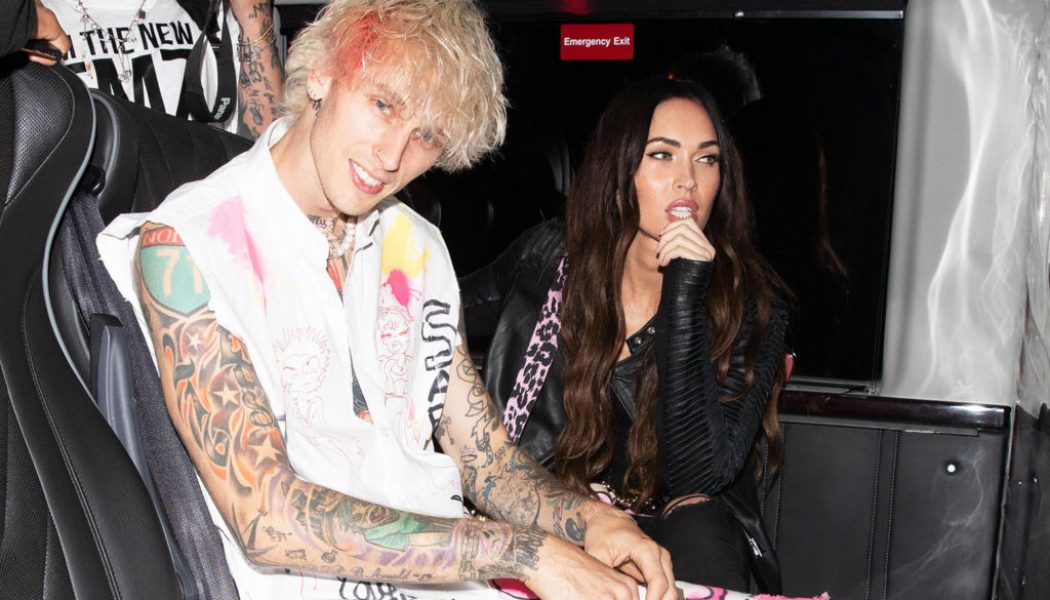 You Can Wear Machine Gun Kelly & Megan Fox Kissing on a T-Shirt, Thanks to ‘Bloody Valentine’ Merch