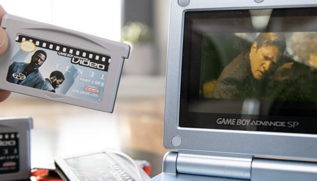 A Game Boy Advance might be the best way to watch Tenet, actually