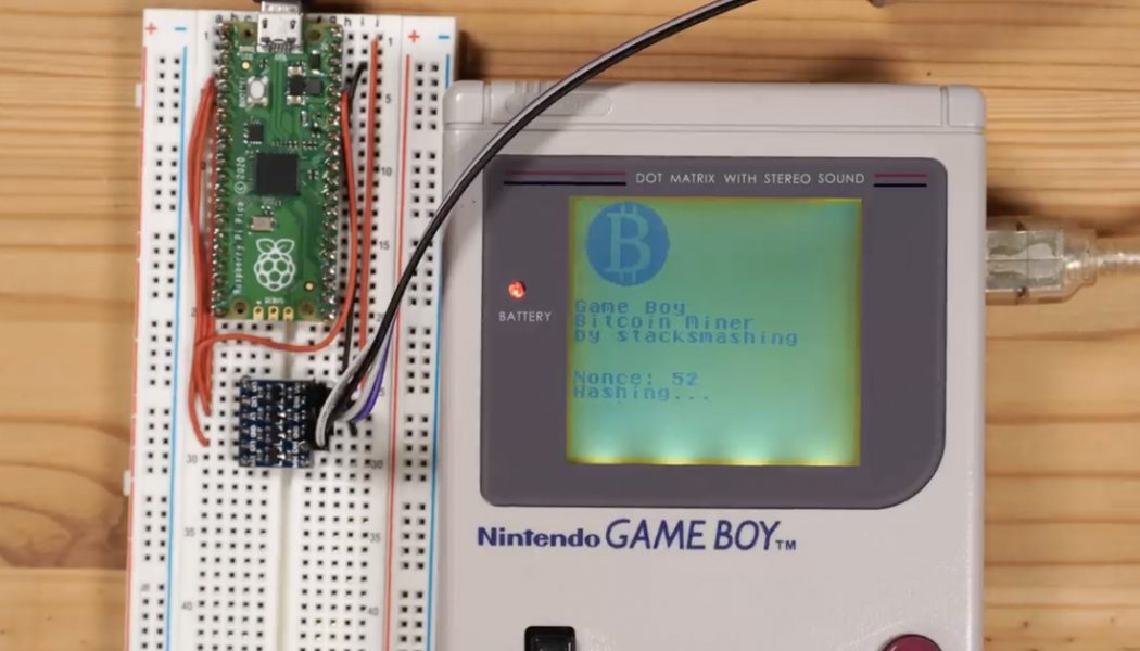 A modder made a way to mine bitcoin on a Game Boy (very, very slowly)