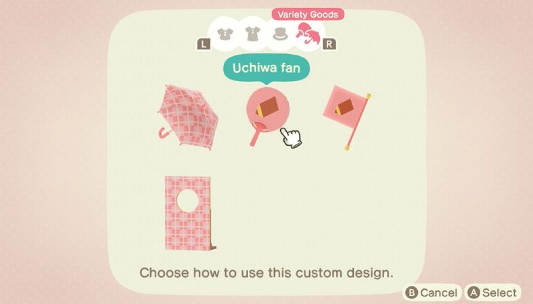 Animal Crossing: New Horizons’ next update will let you design a custom umbrella