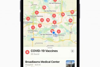 Apple Maps now shows COVID-19 vaccination locations