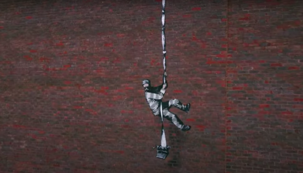 Banksy Claims Reading Prison Artwork with Happy Little Video Featuring Bob Ross