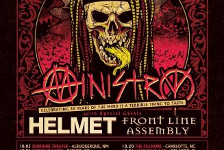 Ministry Announce Fall 2021 US Tour with Helmet and Front Line Assembly