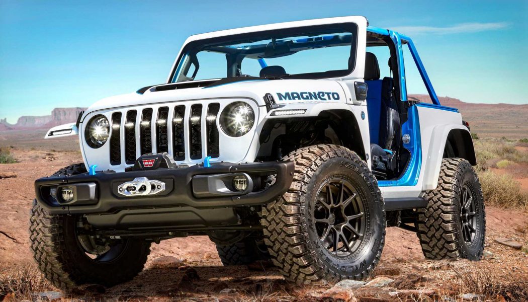 The Red Bare Jeep Gladiator Rubicon Concept Is an Unmissable Trail Truck