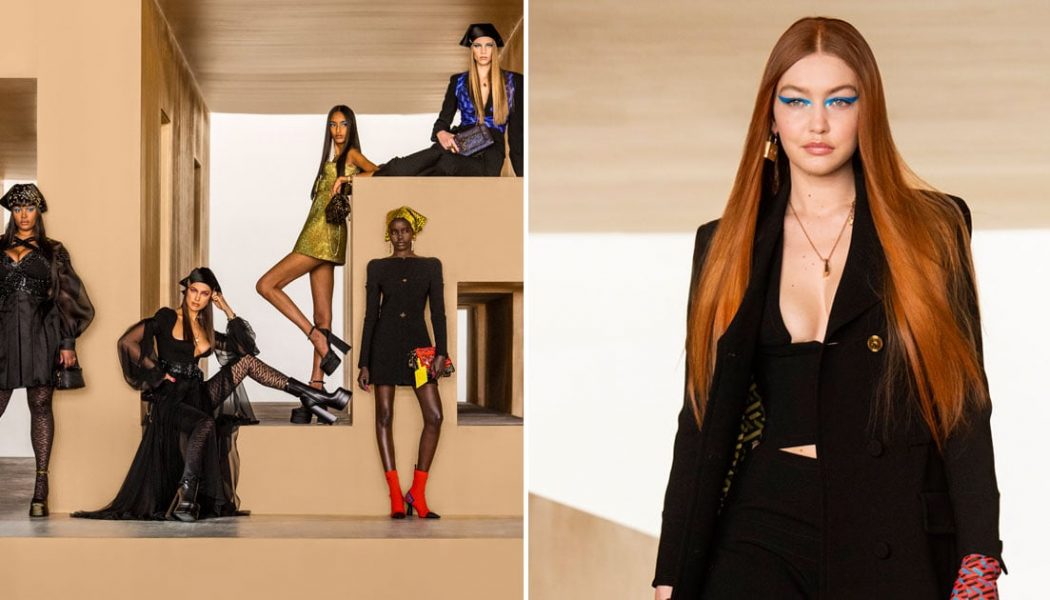 Versace’s Autumn 2021 Catwalk Stars Gigi Hadid For the First Time Since Becoming a Mum