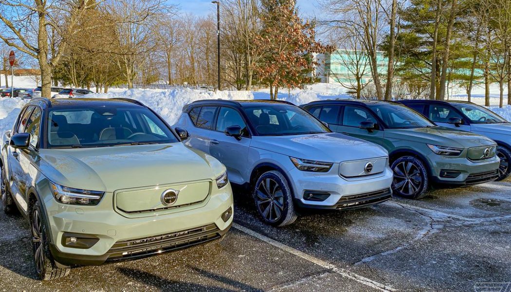 Volvo’s first EV is stuck on cargo ships waiting for a software update