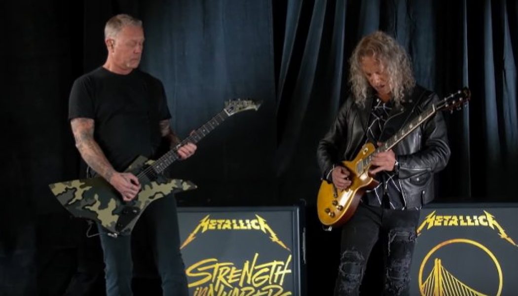 Watch METALLICA Perform National Anthem Before GOLDEN STATE WARRIORS Vs. LOS ANGELES LAKERS Game