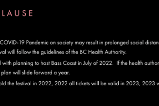 Bass Coast Music Festival Officially Postponed to Summer 2022