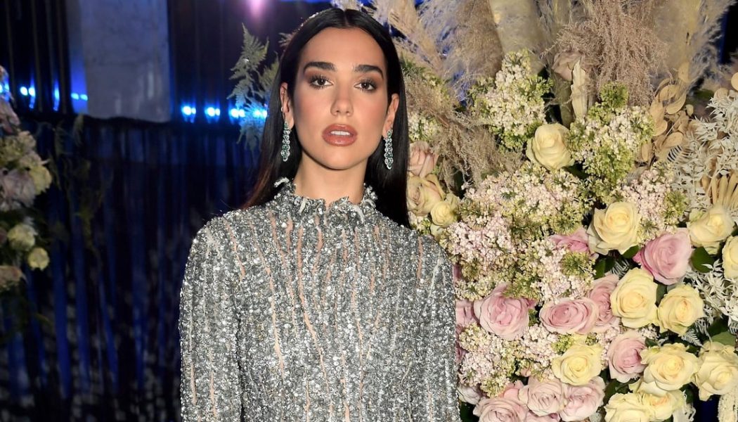 Dua Lipa Wore Thousands of Pounds of Diamonds to Perform at Elton John’s Oscars Preparty