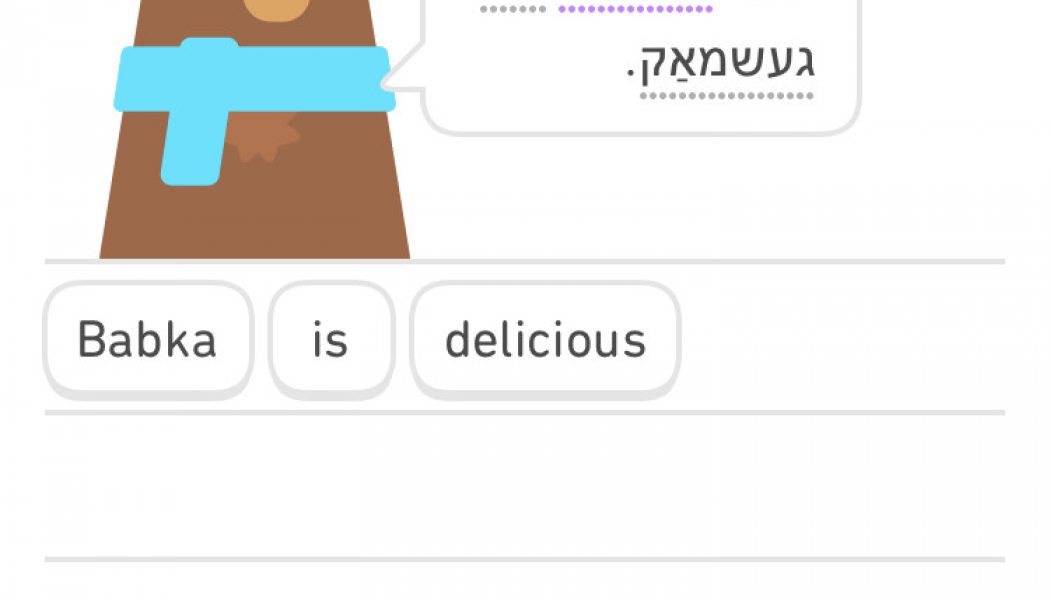 Duolingo adds Yiddish to the menu