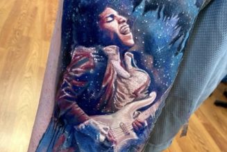 Ex-FIVE FINGER DEATH PUNCH Drummer JEREMY SPENCER Unveils PRINCE Tattoo