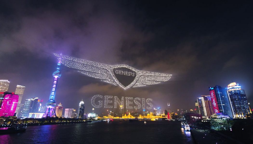 Genesis drone show used a record-breaking 3,281 drones