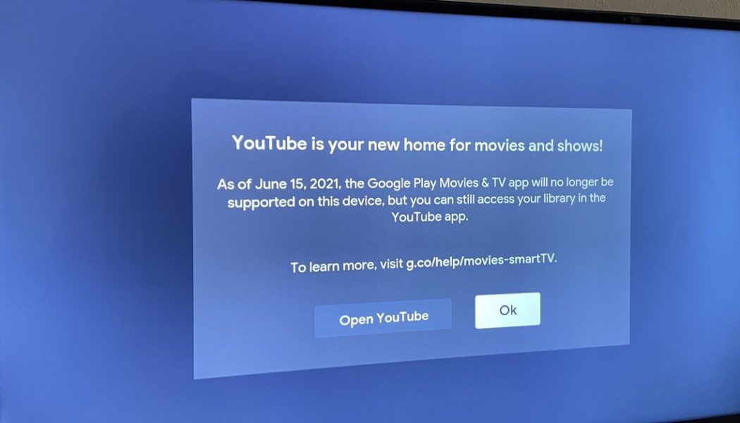 Google is removing its Play Movies and TV app from every Roku and most smart TVs