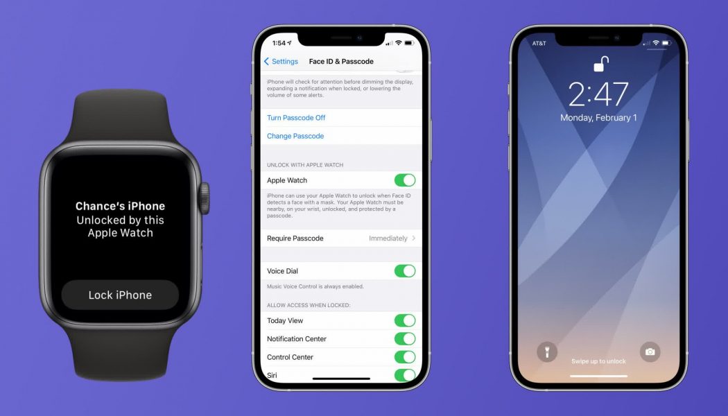 How to unlock your iOS 14.5 iPhone with your Apple Watch