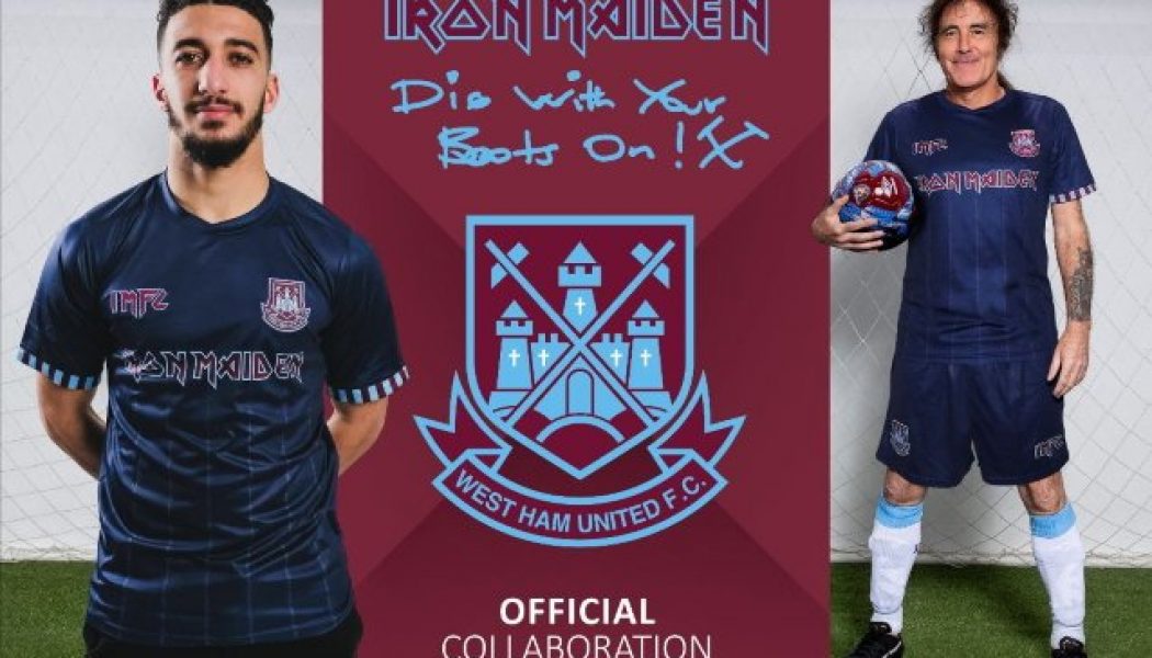 IRON MAIDEN And WEST HAM UNITED Build On Their Successful Collaboration With Launch Of New ‘Away Shirt’