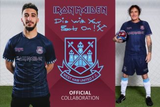 IRON MAIDEN And WEST HAM UNITED Build On Their Successful Collaboration With Launch Of New ‘Away Shirt’