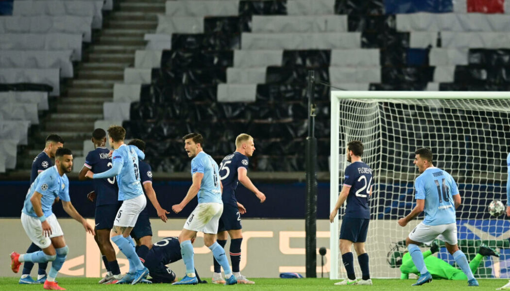 Kevin De Bruyne reveals what he told Riyad Mahrez before his freekick in Man City’s win vs PSG