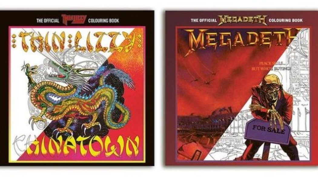 MEGADETH And THIN LIZZY Official Coloring Books To Be Released This Month