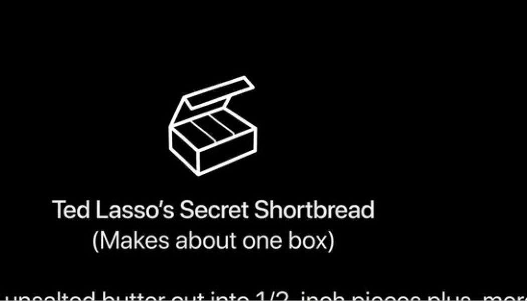 Someone deciphered the Ted Lasso shortbread recipe from Apple’s Spring Loaded event