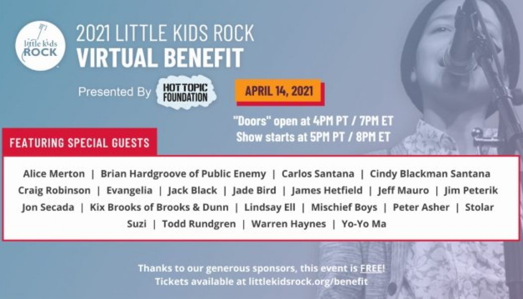 STEVE VAI And JASON BONHAM Added To ‘Little Kids Rock’ Virtual Benefit Event