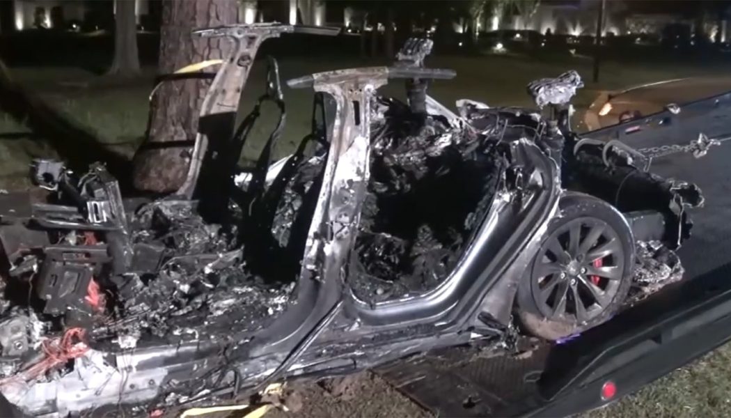 [Update] Two Dead in Fiery Tesla Model S Crash; No One Was Driving, Authorities Say