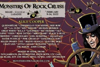 ALICE COOPER, QUEENSRŸCHE, TOM KEIFER, SKID ROW, L.A. GUNS Set For 2022 Edition Of ‘Monsters Of Rock’ Cruise