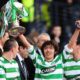 Celtic legend Shunsuke Nakamura reacts to Rangers winning the Premiership title