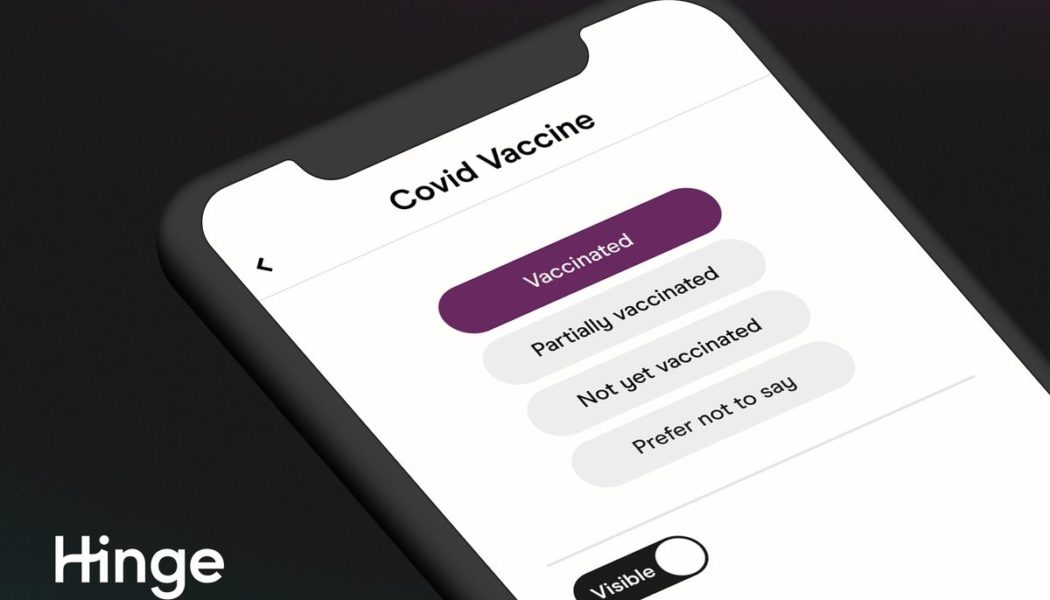 Dating apps are encouraging users to get vaccinated with the promise of more matches