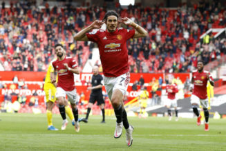 Edinson Cavani equals two Man Utd records with sublime finish against Fulham