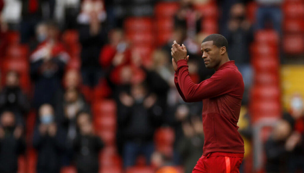 Gini Wijnaldum says goodbye as Liverpool clinch Champions League spot