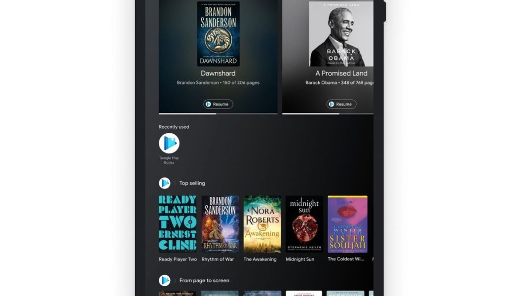 Google’s Entertainment Space for Android tablets puts videos, games, and books in one place