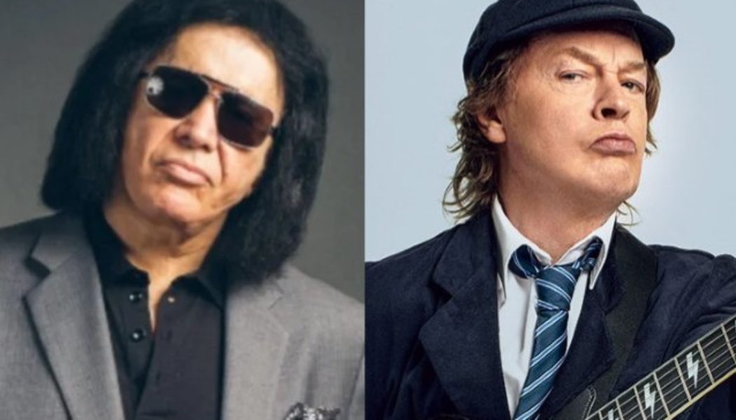 KISS’s GENE SIMMONS Recalls His First-Ever Meeting With AC/DC’s ANGUS YOUNG: ‘He Didn’t Have Front Teeth’