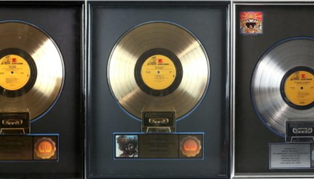 Platinum And Gold Discs Belonging To JIMI HENDRIX EXPERIENCE Drummer MITCH MITCHELL To Be Auctioned